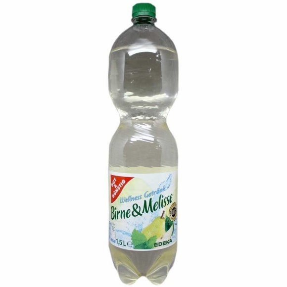 Gut&Günstig Wellness Getränk Birne&Melisse / Refresco sabor Pera y Melisa 1,5L Gut&Günstig Wellness Getränk Birne&Melisse / Refresco sabor Pera y Melisa 1,5L