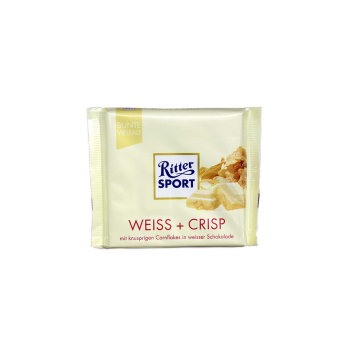 Ritter Sport Weiss & Crisp / Chocolate Blanco Crujiente 100g