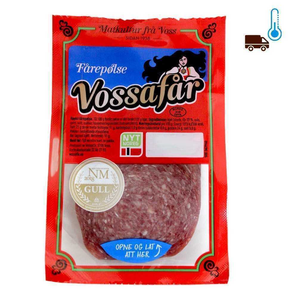 Vossafar Fårepølse 91g/ Mutton