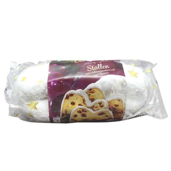 Edeka Edelmarzipan Stollen / Bizcocho de Mazapán y Pasas 500g Edeka Edelmarzipan Stollen / Bizcocho de Mazapán y Pasas 500g