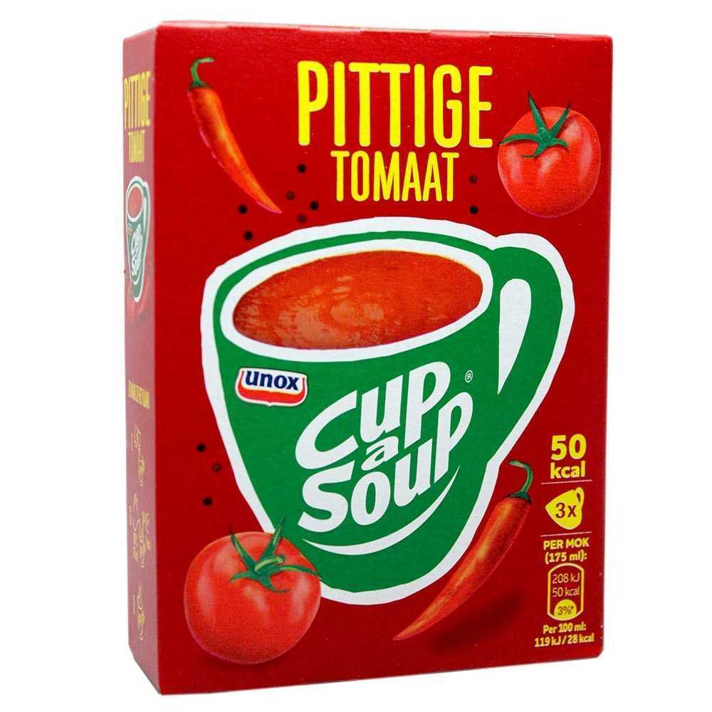 Unox Cup a Soup Pittige Tomaat x3/ Packet Soup Spicy Tomato