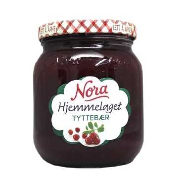 Nora Hjemmelaget Tyttebær  400g/ Cranberry Jam