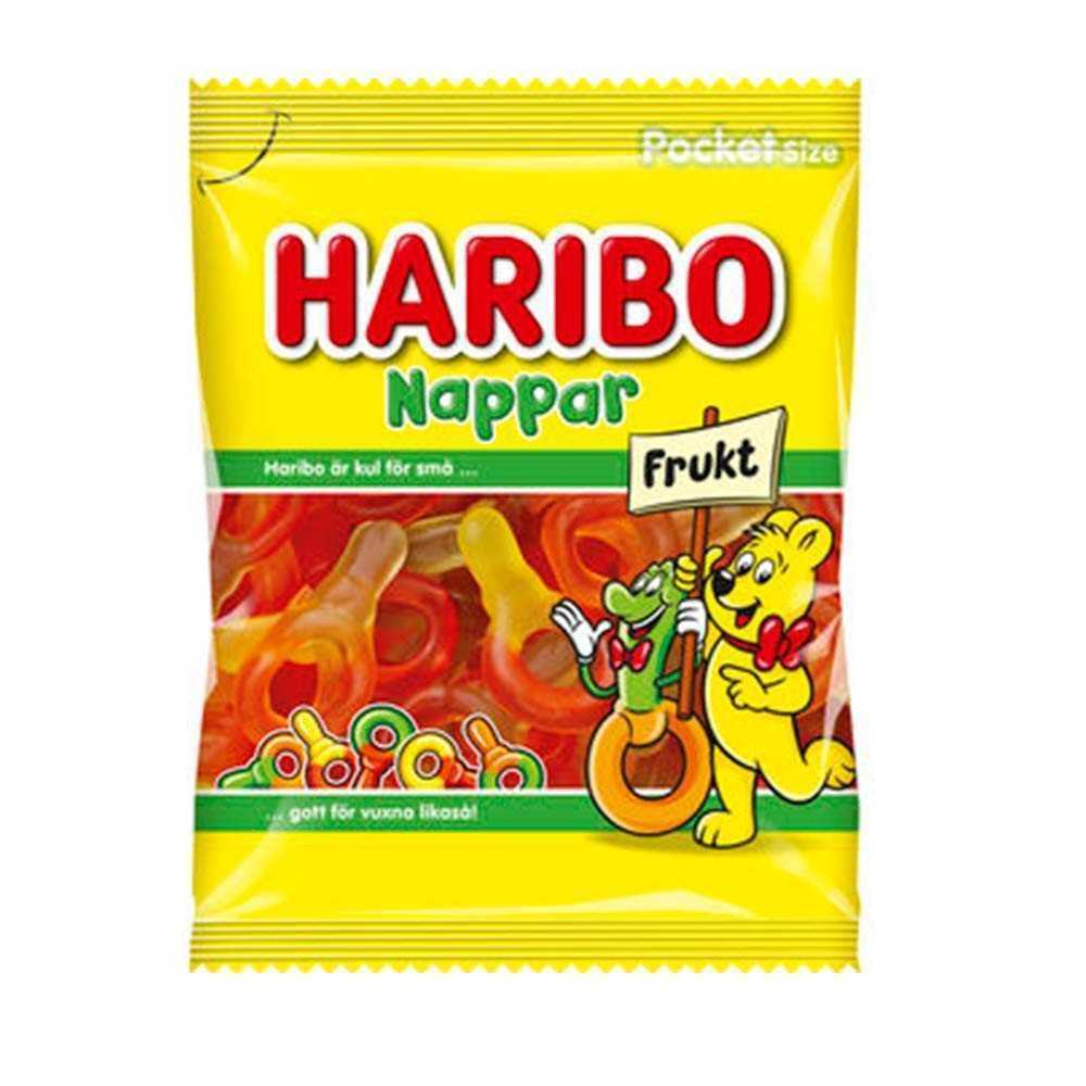 Haribo Nappar Fruit 80g/ Sweeties