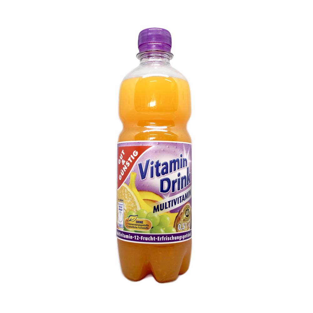 Gut&Günstig Vitamin Drink Multivitamin / Zumo de Multivitaminas 0,5L