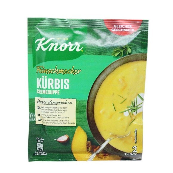Knorr Kürbis Cremesuppe / Crema de Calabaza 52g Knorr Kürbis Cremesuppe / Crema de Calabaza 52g