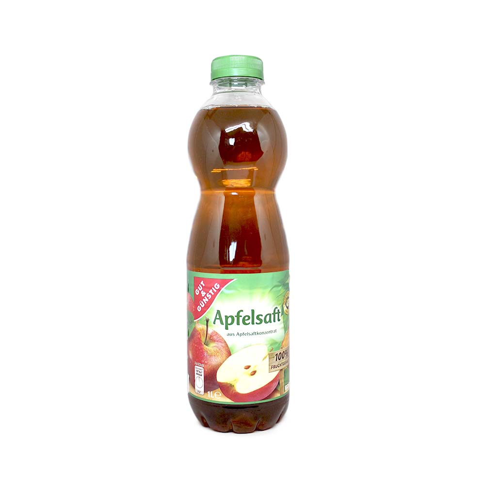 Gut&amp;Günstig Apfelsaft 1L/ Apple Juice - Supermercado Costablanca SL