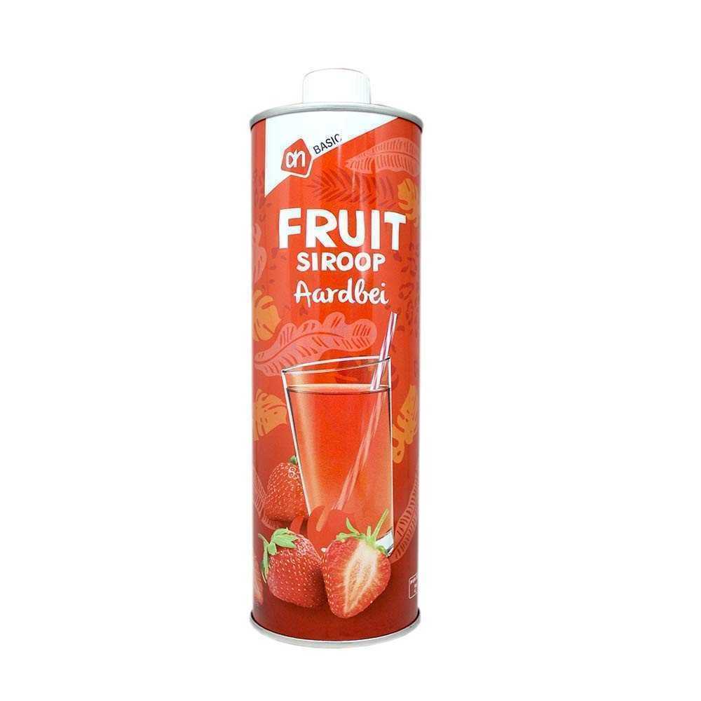 AH Basic Fruit Siroop Aardbei 750ml/ Strawberry Syrup