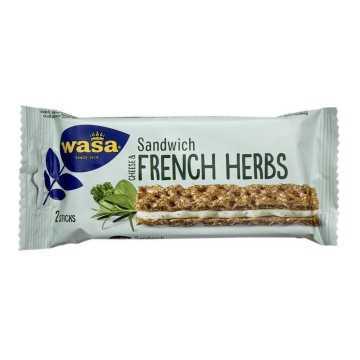 Wasa Sandwich Cheese & French Herbs / Snack Queso y Finas Hierbas x2