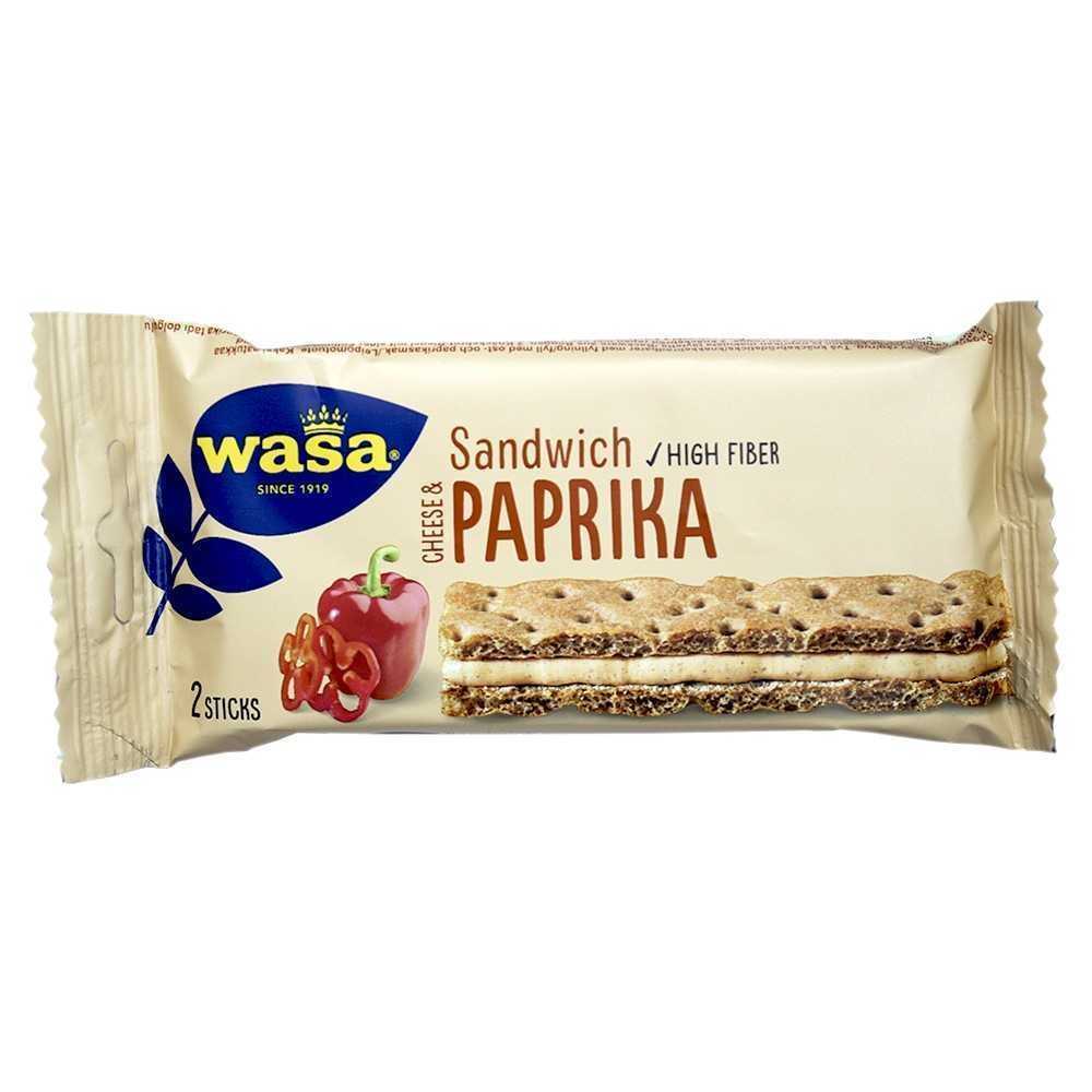 Wasa Sandwich Cheese & Paprika / Snack de Queso y Pimentón x2