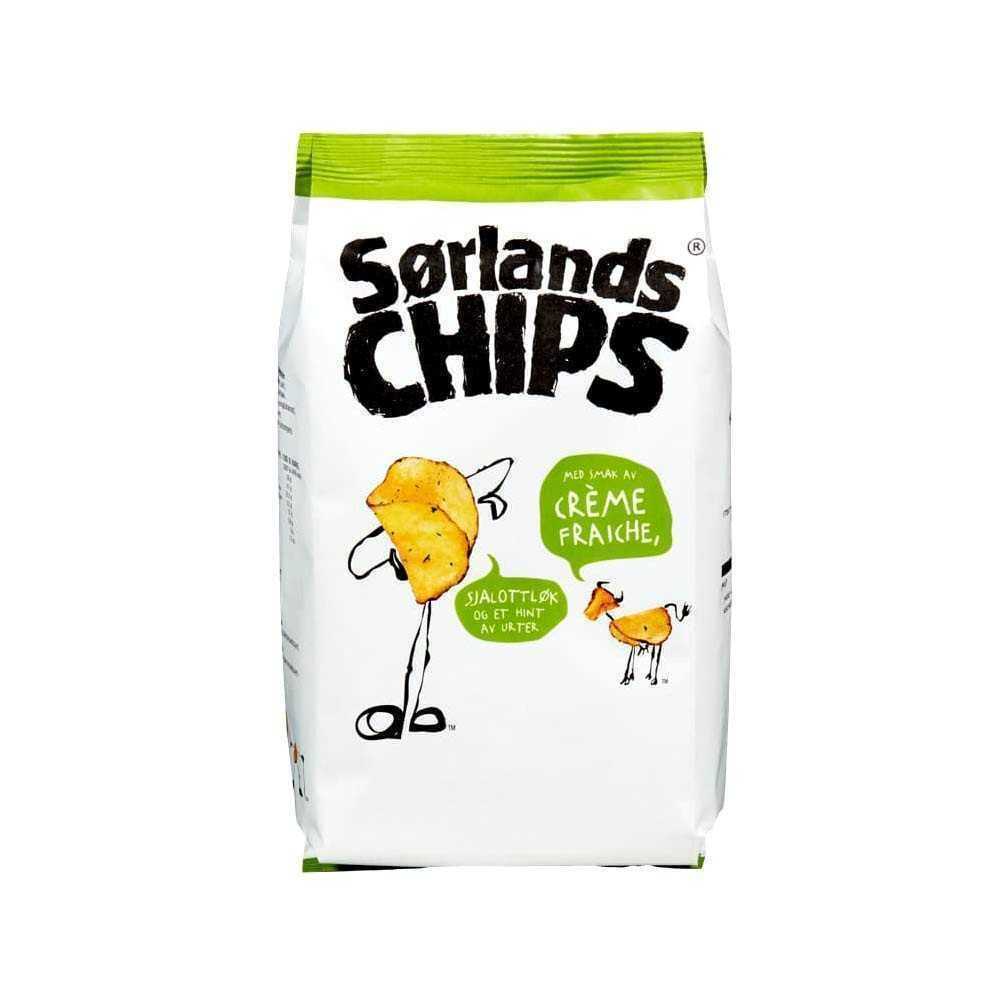 Sørlands Chips Creme Fraiche 195g/ Creme Fraiche Chips