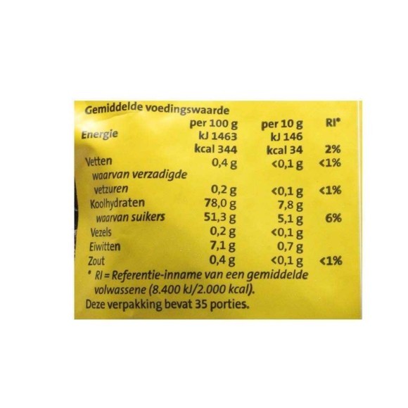 CostaBlanca Honingdrop / Regaliz sabor Miel 350g CostaBlanca Honingdrop / Regaliz sabor Miel 350g