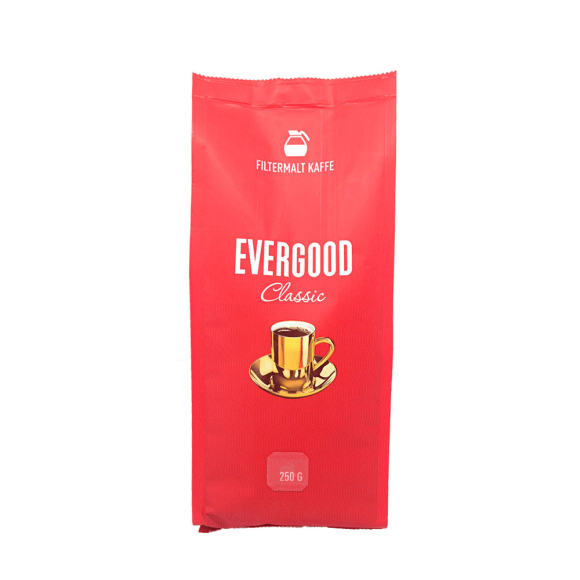 Evergood classic Filtermalt Kaffe / Café Molido Noruego 250g Evergood classic Filtermalt Kaffe / Café Molido Noruego 250g