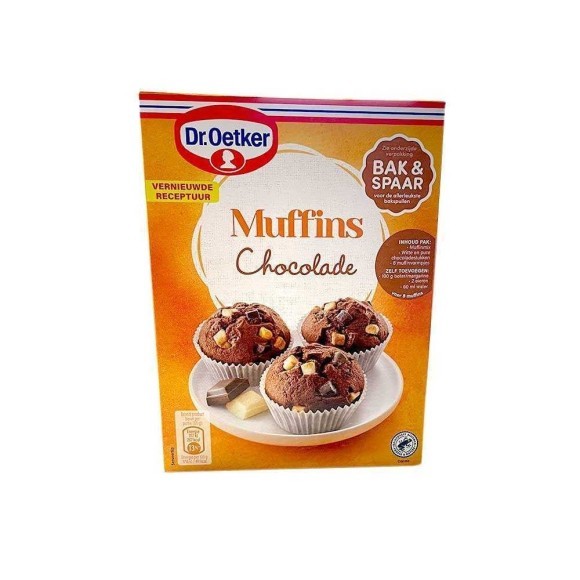 Dr.Oetker Muffins Chocolade 345g/ Mix for Chocolate Cupcakes Dr.Oetker Muffins Chocolade 345g/ Mix for Chocolate Cupcakes
