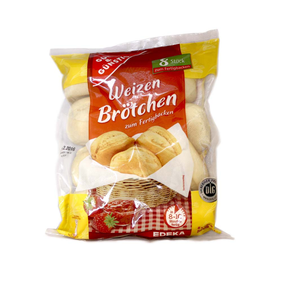 Gut&Günstig Weizen Brötchen zum Fertigbacken / Rolls for Baking x8 Gut&Günstig Weizen Brötchen zum Fertigbacken / Rolls for Baking x8