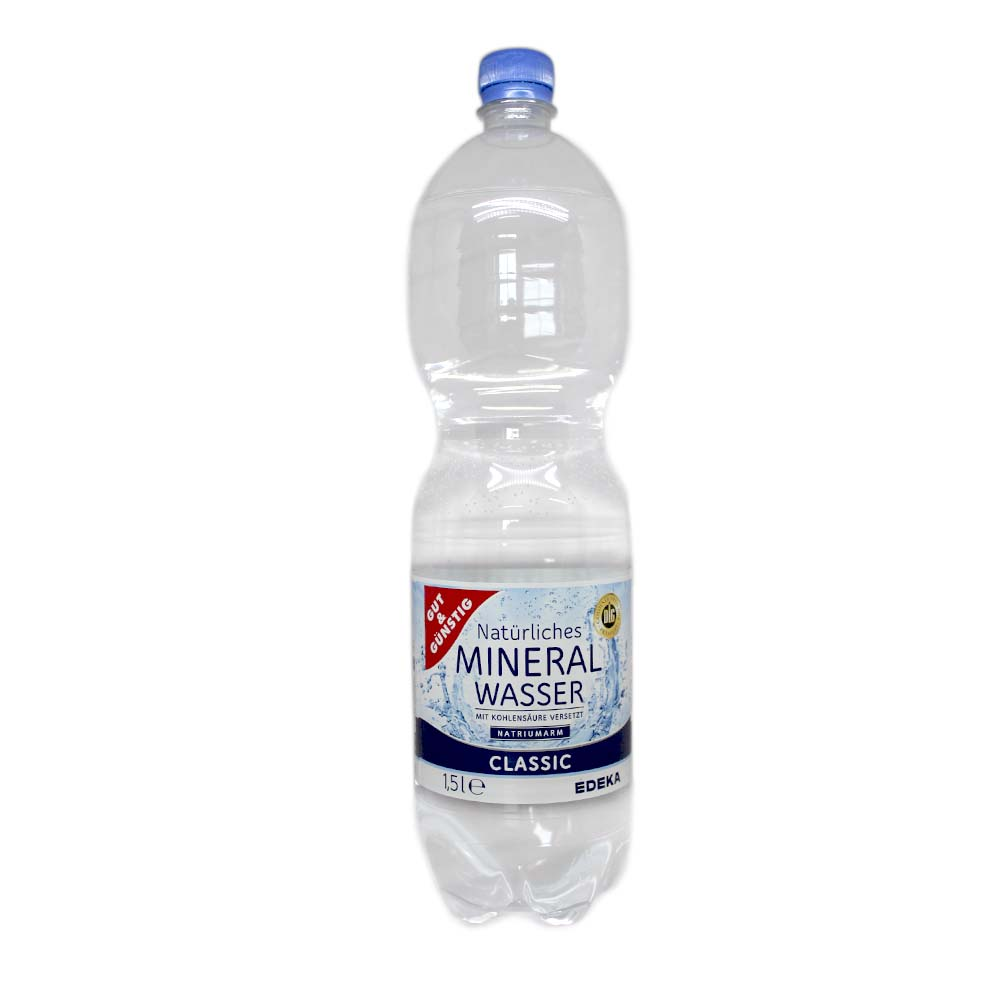 Gut&Günstig Natürliches Mineral Wasser / Agua Mineral Carbonatada 1,5L
