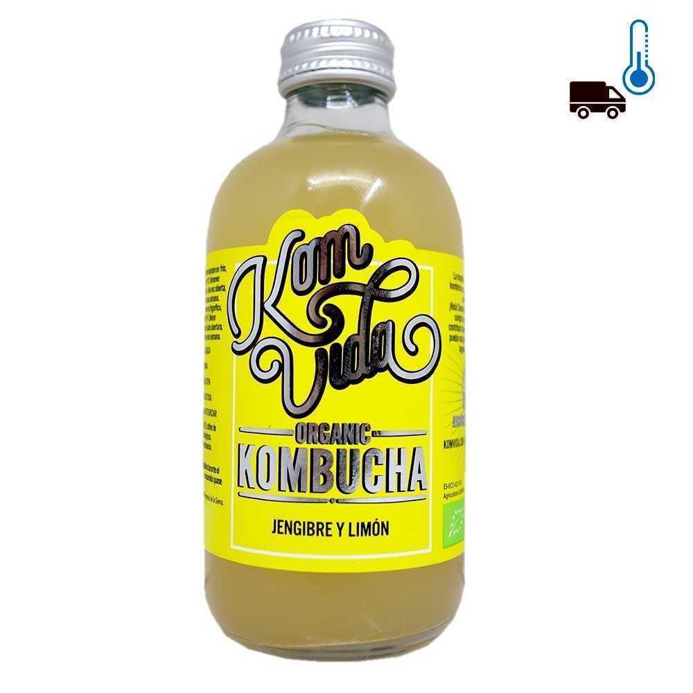 Komvida Organic Kombucha de Jengibre y Limón 250ml/ Drink with Ginger and Lemon