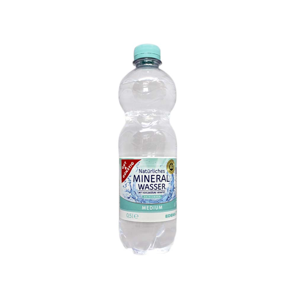 Gut&Günstig Mineral Wasser Medium / Sparkling Water 0,5L