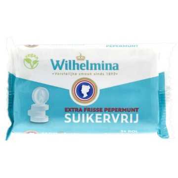 Wilhelmina Suikervrij Extra Frisse Pepermunt / Caramelos de Menta Sin Azúcar 3x37g