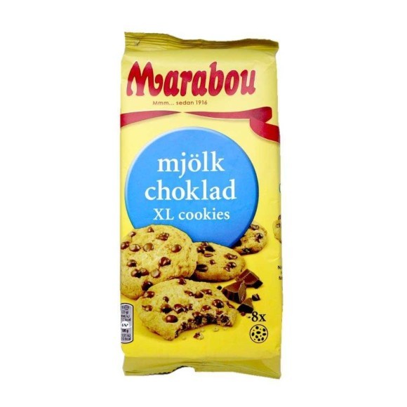 Marabou Mjölkchoklad XL Cookies / Chocolate Chip Cookies 184g Marabou Mjölkchoklad XL Cookies / Chocolate Chip Cookies 184g