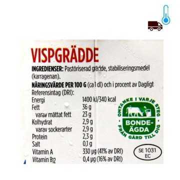 Arla Köket Visp Grädde 36% / Whipping Cream 25cl