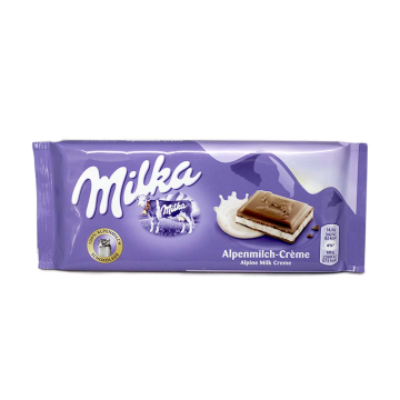 Milka Alpenmilch-Créme / Chocolate con Nata 100g