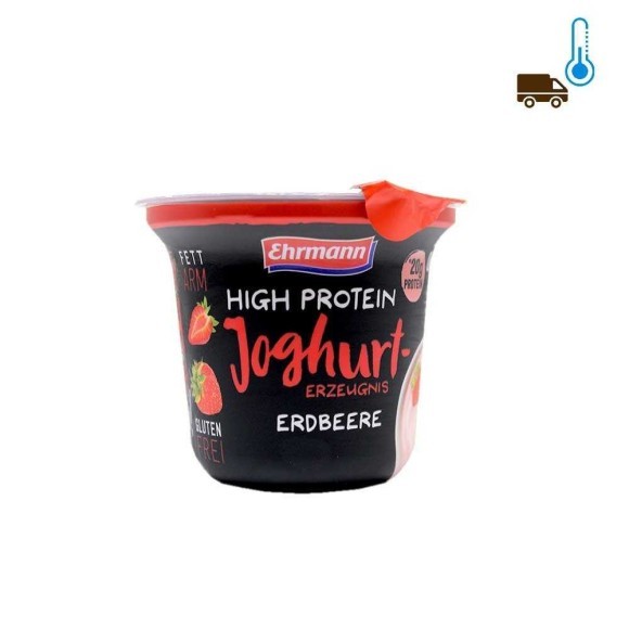 Ehrmann High Protein Joghurt-Erzeugnis Erdbeere Pudding / Strawberry Yoghurt Protein Pudding 200g Ehrmann High Protein Joghurt-Erzeugnis Erdbeere Pudding / Strawberry Yoghurt Protein Pudding 200g