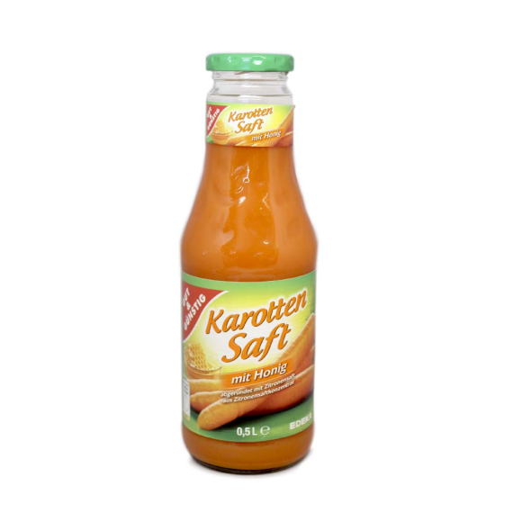 Gut&Günstig Karotten Saft mit Honig / Carrot and Honey Juice 0,5L Gut&Günstig Karotten Saft mit Honig / Carrot and Honey Juice 0,5L