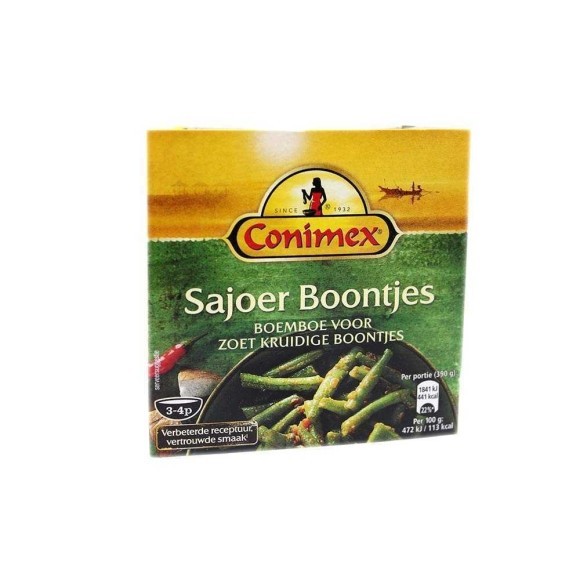 Conimex Sajoer Boontjes Boemboe / Indonesian Sauce for Beans Paste 95g Conimex Sajoer Boontjes Boemboe / Indonesian Sauce for Beans Paste 95g