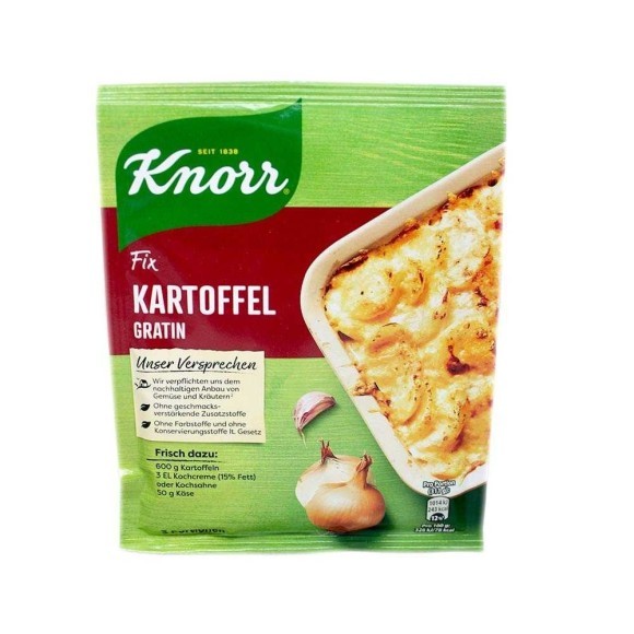 Knorr Fix Kartoffel Gratin / Mezcla para Patatas Gratinadas 37g Knorr Fix Kartoffel Gratin / Mezcla para Patatas Gratinadas 37g