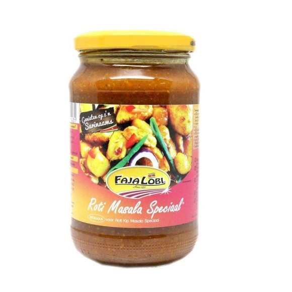 Faja Lobi Roti Masala Speciaal Woksaus / Wok Sauce for Roti Masala Special 360ml Faja Lobi Roti Masala Speciaal Woksaus / Wok Sauce for Roti Masala Special 360ml