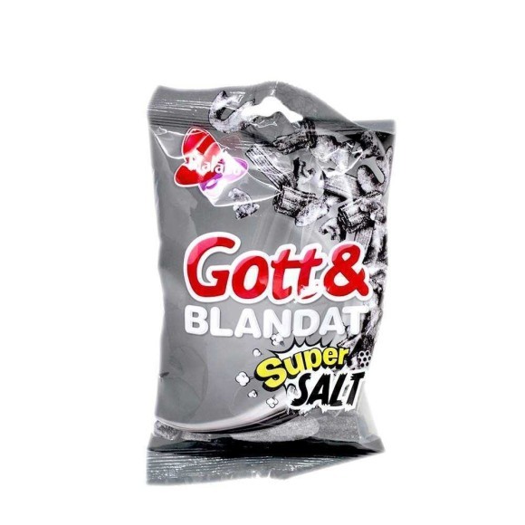 Malaco Gott&Blandat Super Salt Licorice /& Regaliz Super Salado 130g Malaco Gott&Blandat Super Salt Licorice /& Regaliz Super Salado 130g