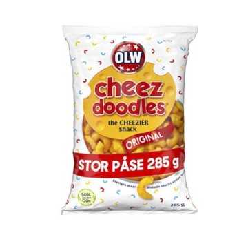 Olw Cheez Doodles Original 285g/ Cheese Snacks