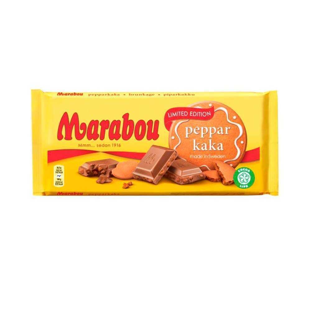 Marabou Pepparkaka 185g/ Chocolate with Ginger Biscuit