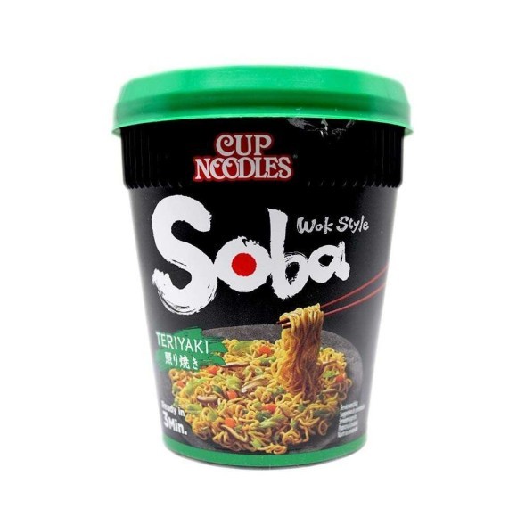 Cup Noodles Soba Teriyaki Noodles / Fideos Instantáneos Teriyaki 90g Cup Noodles Soba Teriyaki Noodles / Fideos Instantáneos Teriyaki 90g