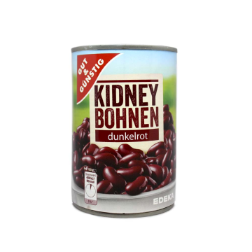 Gut&Günstig Kidney Bohnen Dunkelrot / Red Beans 400g