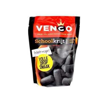 Venco Schoolkrijt  Zwart/ Caramelos sabor Regaliz 250g