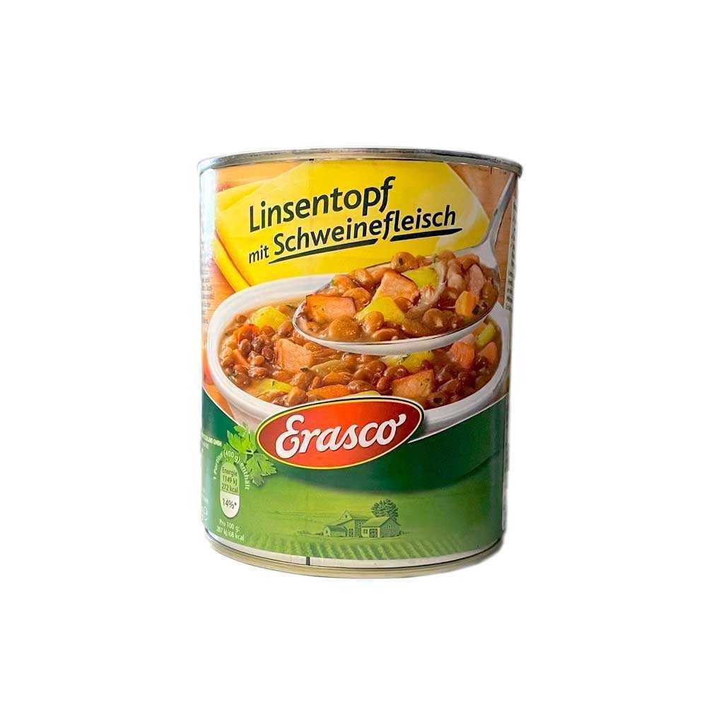 Erasco Linsentopf mit Schweinefleisch 800g/ Lentil Stew with Pork