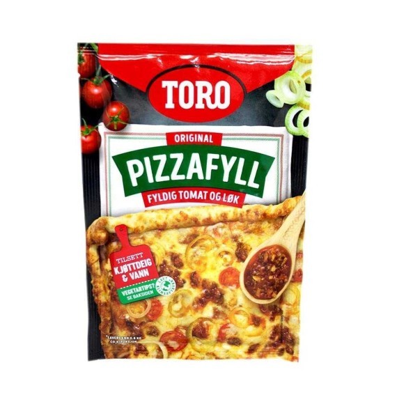 Toro Pizzafyll Tomat Og Løk / Pizza Seasoning 52g Toro Pizzafyll Tomat Og Løk / Pizza Seasoning 52g