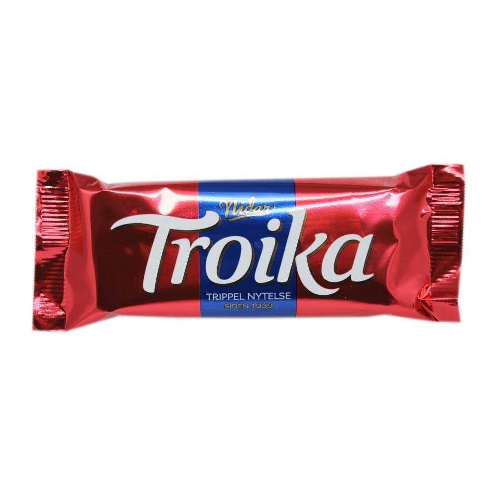Nidar Troika Trippel Nytelse / Chocolate, Marzipan and Jelly Bar 66g