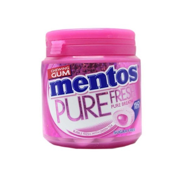 Mentos Chewing Gum Pure Fresh Bubble Gum Flavor 100g Mentos Chewing Gum Pure Fresh Bubble Gum Flavor 100g