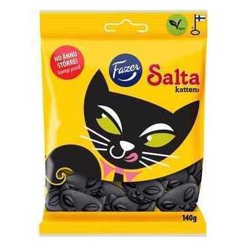 Fazer Mini Salta Katten 140g/ Salted Liquorice Sweets