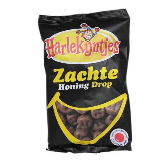 Harlekinjntjes Zachte Honind Drop / Dulces de Regaliz con Miel 300g Harlekinjntjes Zachte Honind Drop / Dulces de Regaliz con Miel 300g