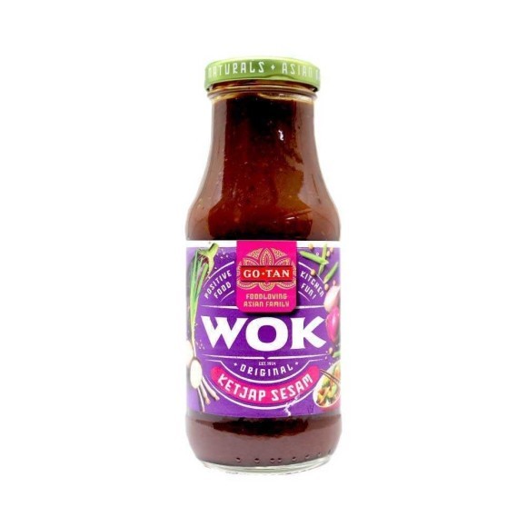 Go-Tan Wok Original Ketjap Sesam / Salsa para Wok de Soja y Sésamo 240ml Go-Tan Wok Original Ketjap Sesam / Salsa para Wok de Soja y Sésamo 240ml
