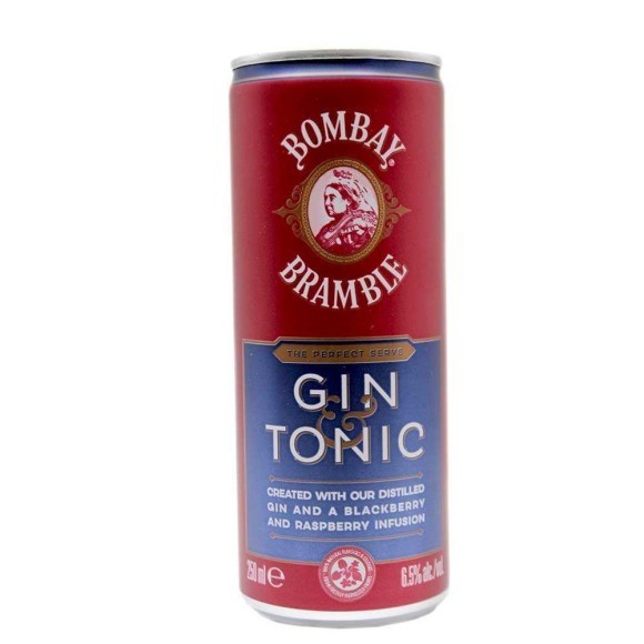 Bombay Bramble Gin&Tonic 6,5% alco / Cin Tonic con Frutos Rojos 250ml Bombay Bramble Gin&Tonic 6,5% alco / Cin Tonic con Frutos Rojos 250ml