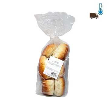 Brood Witte Bollen / Hamburger Buns x6
