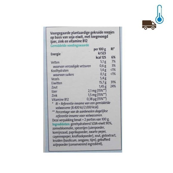CostaBlanca Lekker Veggie Gyros / Soja Especiada Gyros 175g CostaBlanca Lekker Veggie Gyros / Soja Especiada Gyros 175g