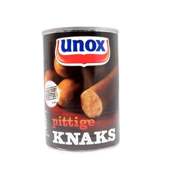 Unox Pittige Knaks / Salchichas Picantes 400g Unox Pittige Knaks / Salchichas Picantes 400g