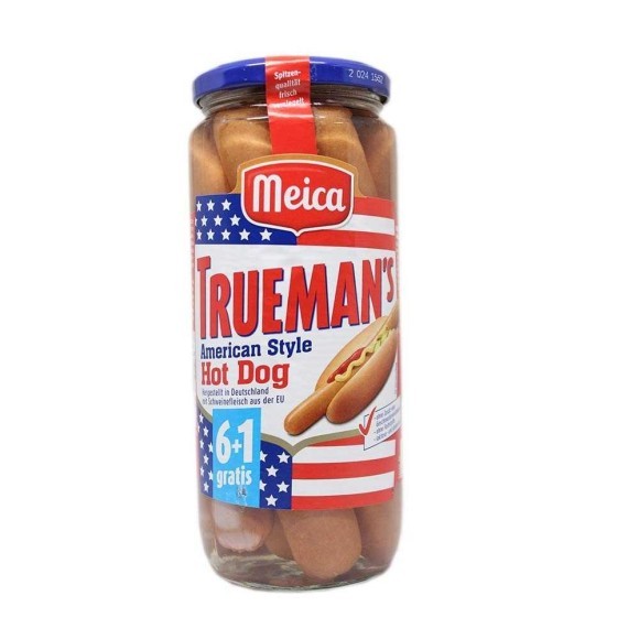 Meica Trueman’s American Style Hot Dog / Salchichas Estilo Hot Dog 540g Meica Trueman’s American Style Hot Dog / Salchichas Estilo Hot Dog 540g