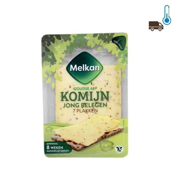 Melkan Goudse 48+ Komijn Jong Belegen / Gouda con Comino Joven 190g Melkan Goudse 48+ Komijn Jong Belegen / Gouda con Comino Joven 190g