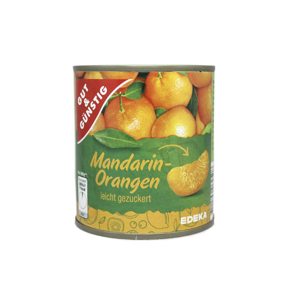 Gut&Günstig Mandarin-Orangen Leicht Gezuckert / Mandarinas en Almíbar 300g
